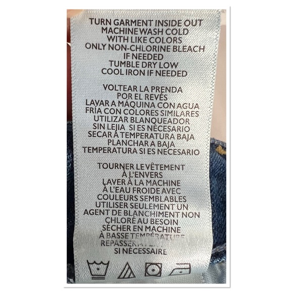 Rebecca Minkoff High Waist Stretch‎ Wide Leg Jeans Indigo Cotton Blend Sz 10 - Picture 9 of 9